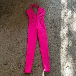 Brand new Savage X Fenty hot pink workout bodysuit